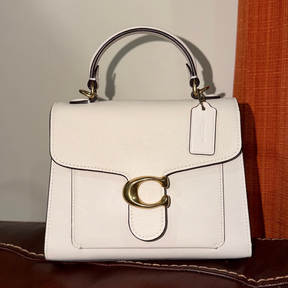 🔥🔥🔥Coach Tabby Mini Mixed Leather Top Handle Bag Crossbody Bag Satchel - Picture 2 of 13